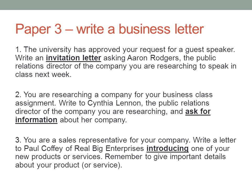 One day class on business writing